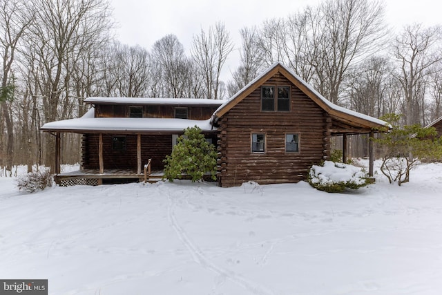 view of front of house with covered porch