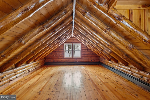 view of attic