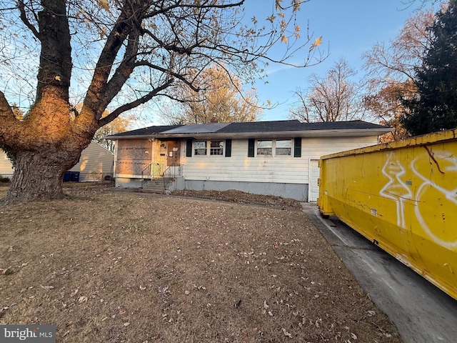 view of front of home