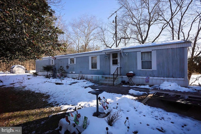 view of manufactured / mobile home