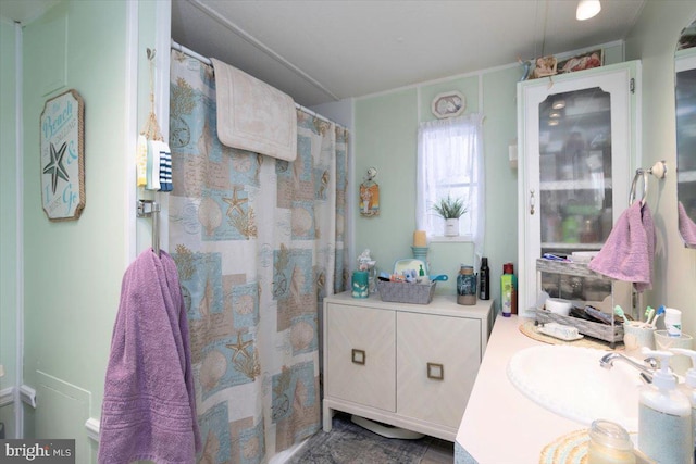 bathroom featuring vanity