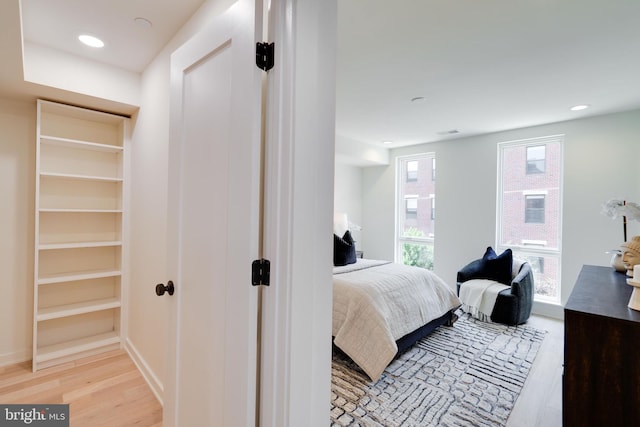 bedroom featuring wood-type flooring