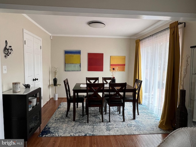 8107 Orville St, Alexandria, VA 22309 - dining room featuring crown molding and wood finished floors