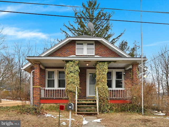 bungalow with covered porch