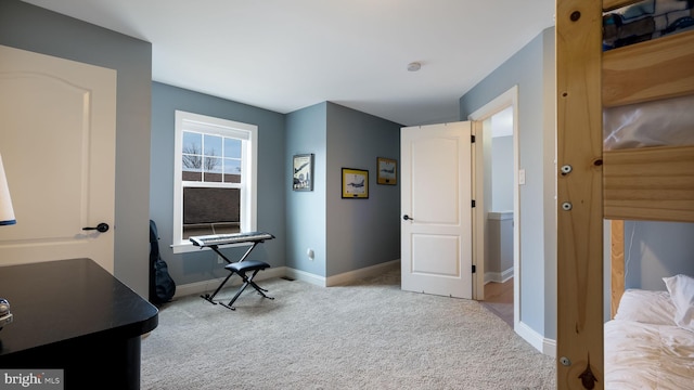 view of carpeted office