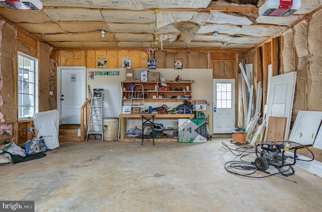 interior space featuring a wealth of natural light