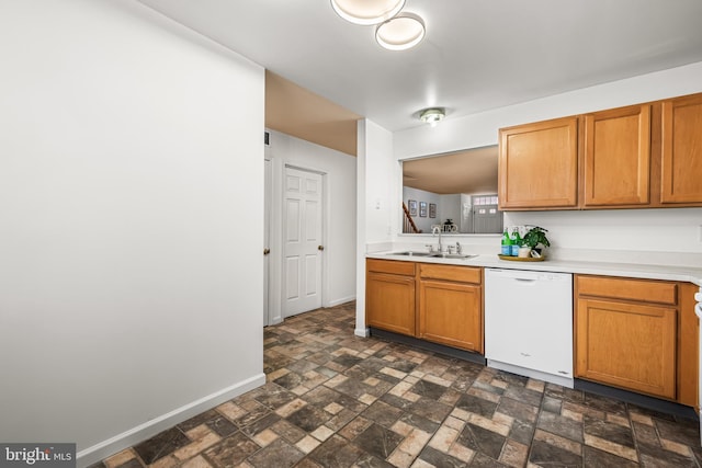 kitchen featuring sink and dishwasher