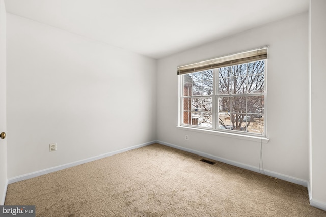 view of carpeted empty room