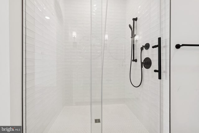 bathroom with walk in shower