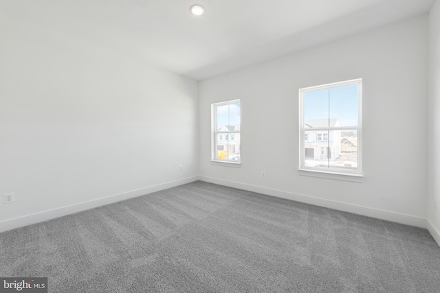 view of carpeted empty room