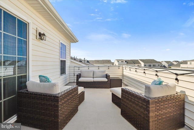 view of patio / terrace featuring an outdoor hangout area
