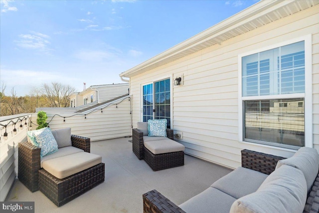 view of patio / terrace featuring outdoor lounge area