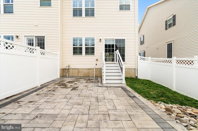 view of patio / terrace featuring a fenced backyard