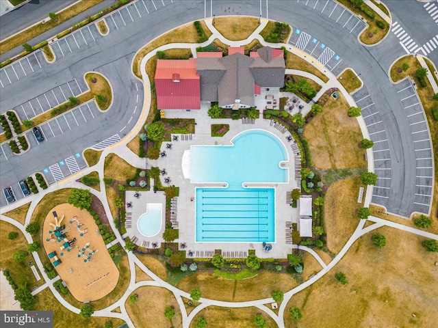birds eye view of property