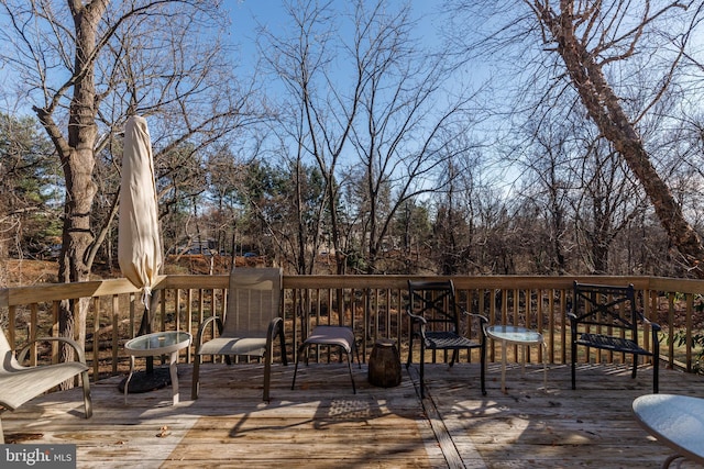 view of wooden terrace