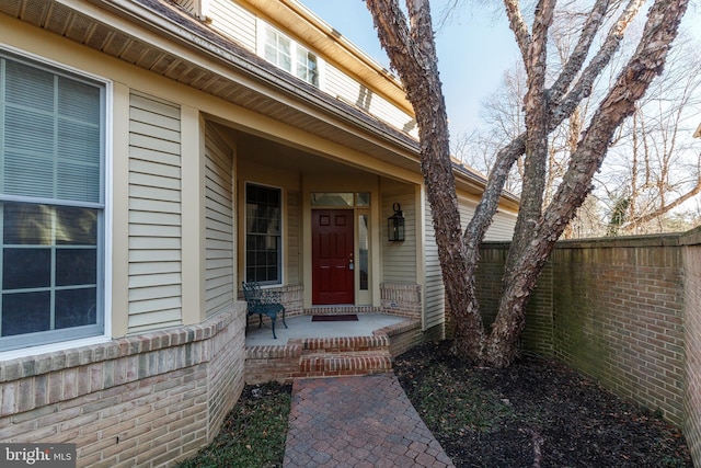 view of entrance to property