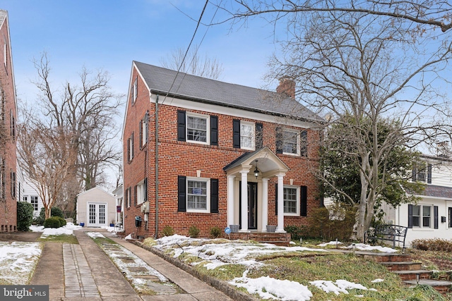 view of colonial inspired home