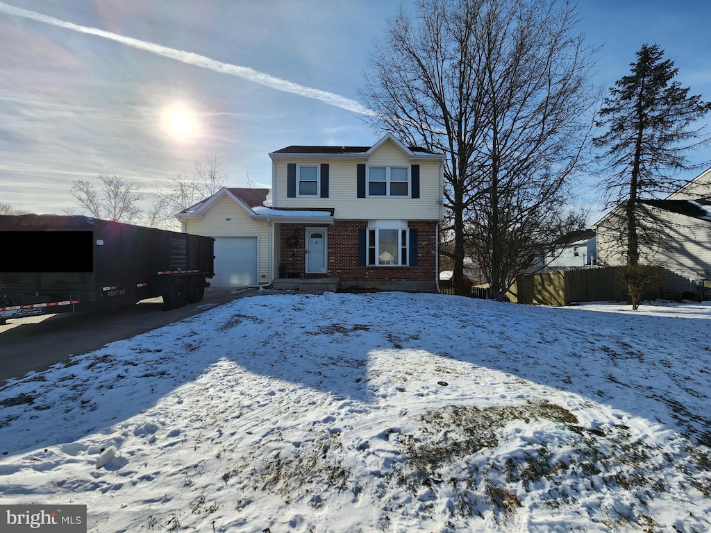 front facade featuring a garage