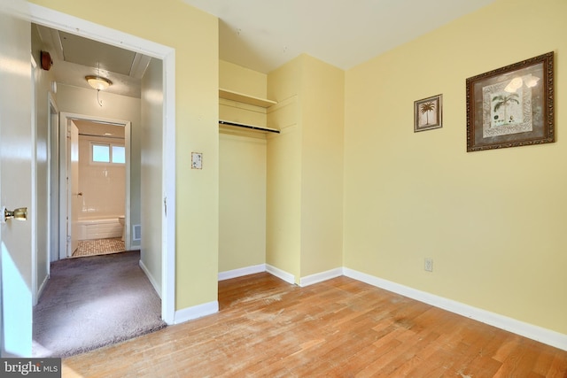 interior space featuring light hardwood / wood-style floors