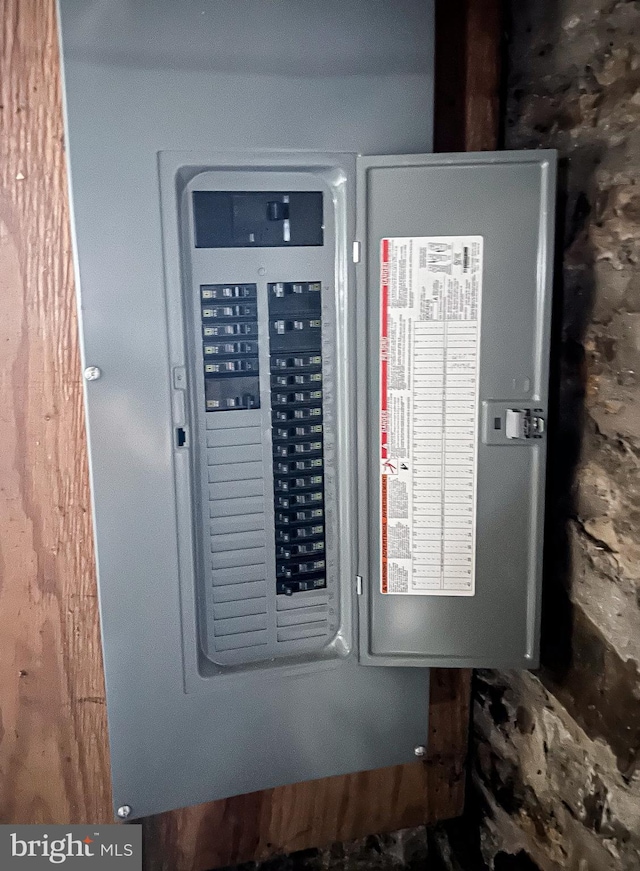 utility room featuring electric panel