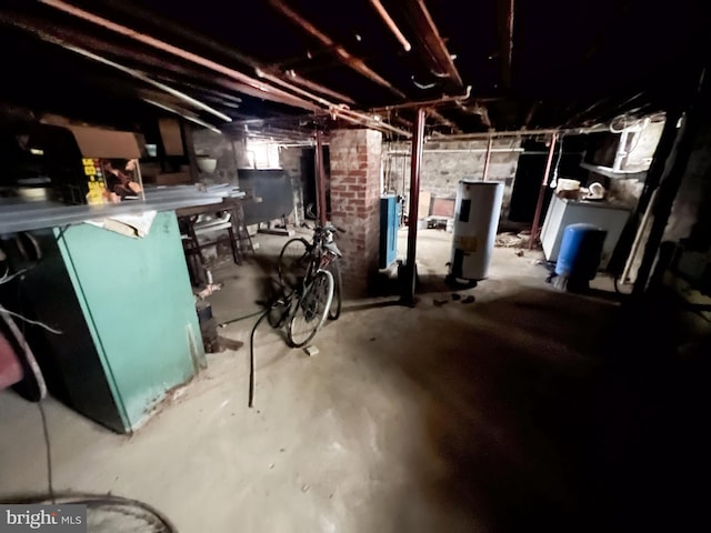 view of basement