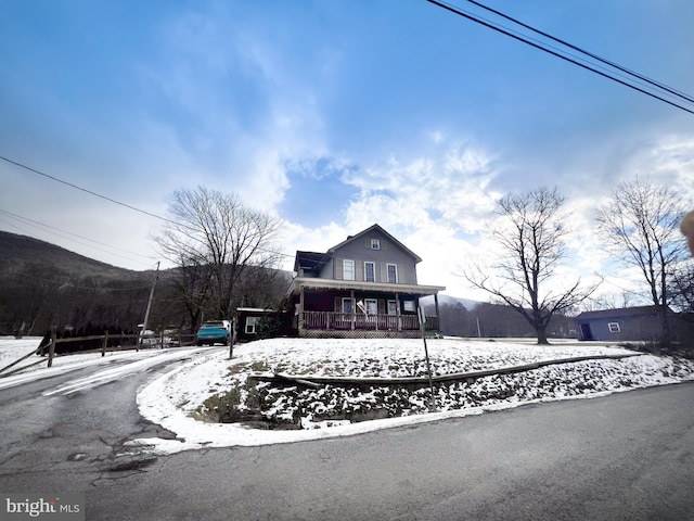 view of front of home with a porch