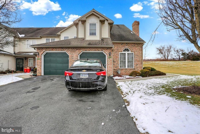 view of property with a garage