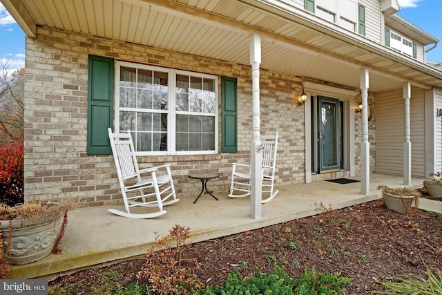 view of patio / terrace featuring covered porch