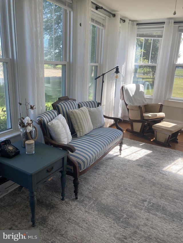 view of sunroom / solarium