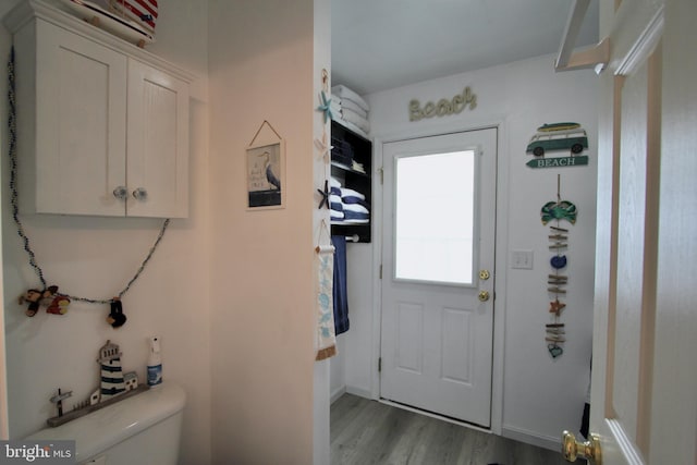 entryway featuring light wood-type flooring