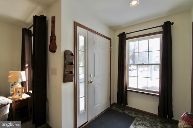 view of entrance foyer