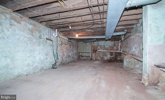 view of basement