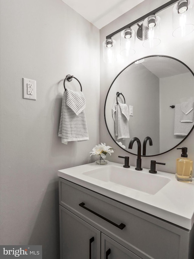 bathroom featuring vanity