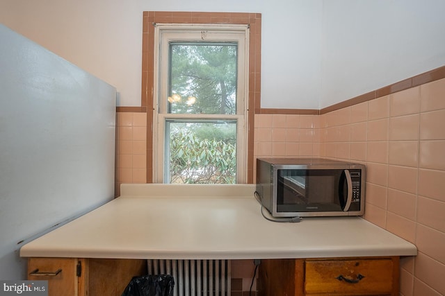 interior details with radiator heating unit