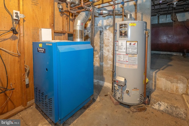 utilities featuring gas water heater