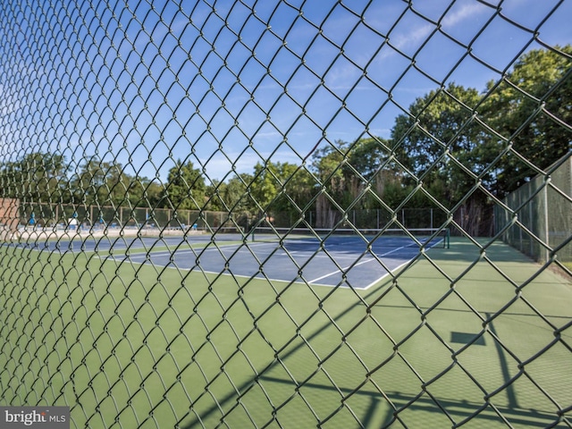 view of tennis court