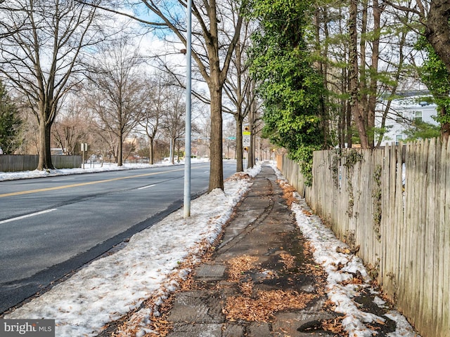 view of street