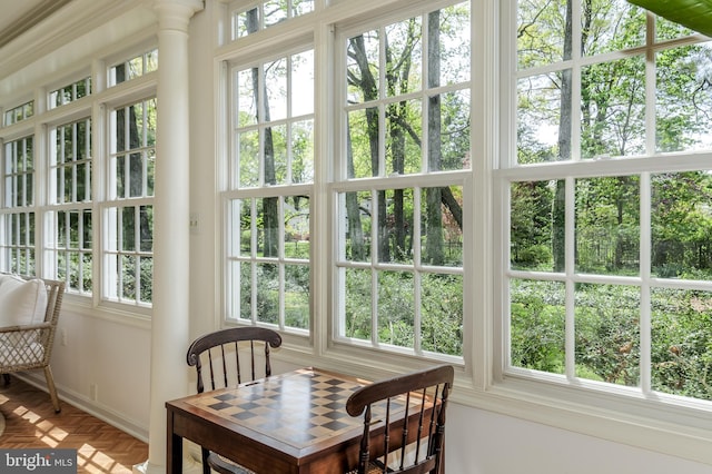 4901 Stillwell Ave, Alexandria, VA 22309 - sunroom / solarium featuring baseboards