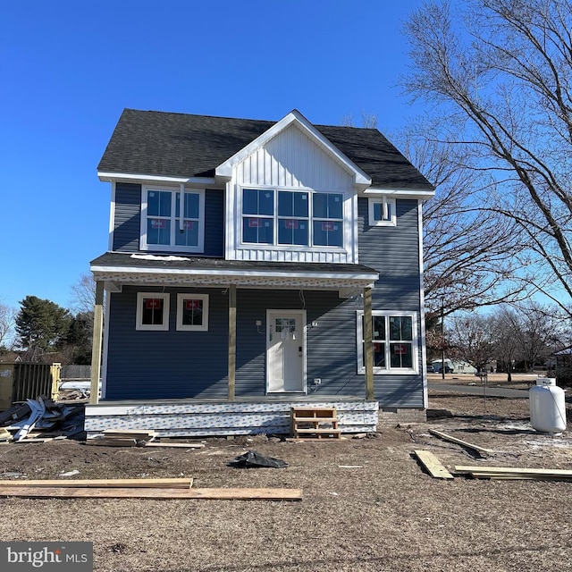 view of front of home with a porch