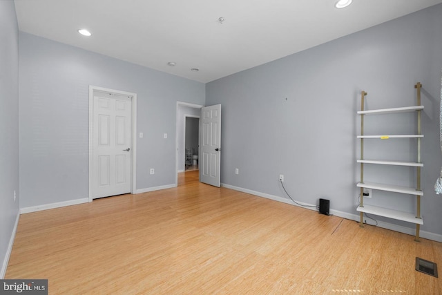 interior space featuring light hardwood / wood-style floors