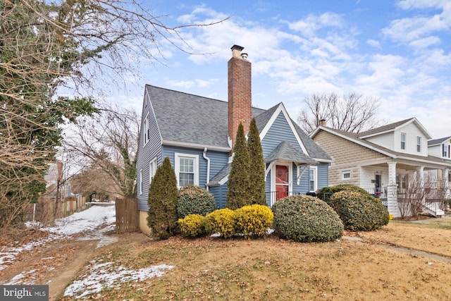 view of front of home