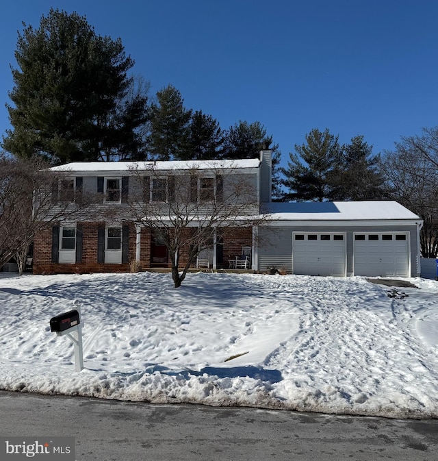 view of property featuring a garage