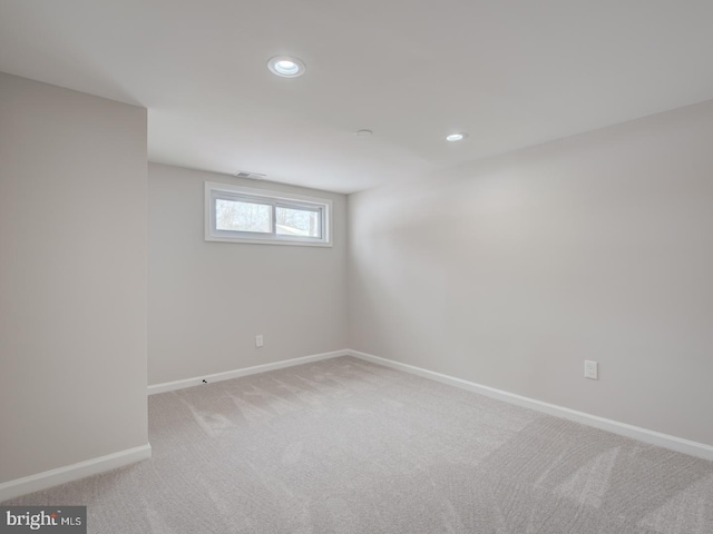 view of carpeted empty room