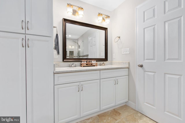 bathroom featuring vanity