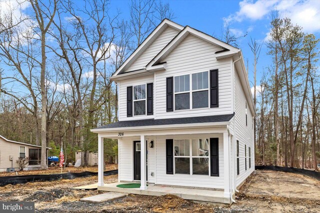 view of front of home featuring a porch