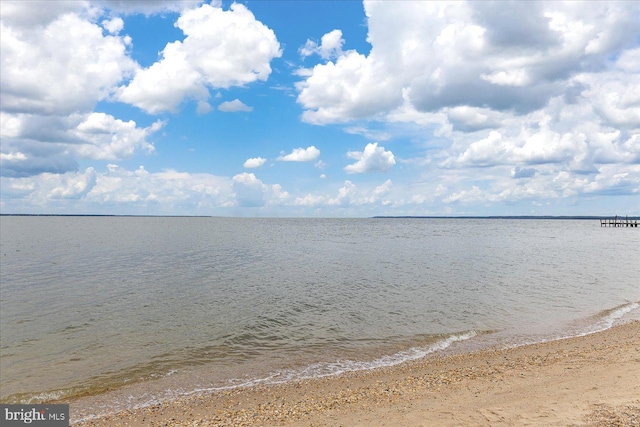 property view of water with a view of the beach