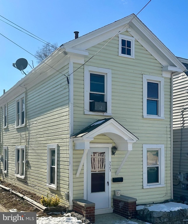 view of rear view of property