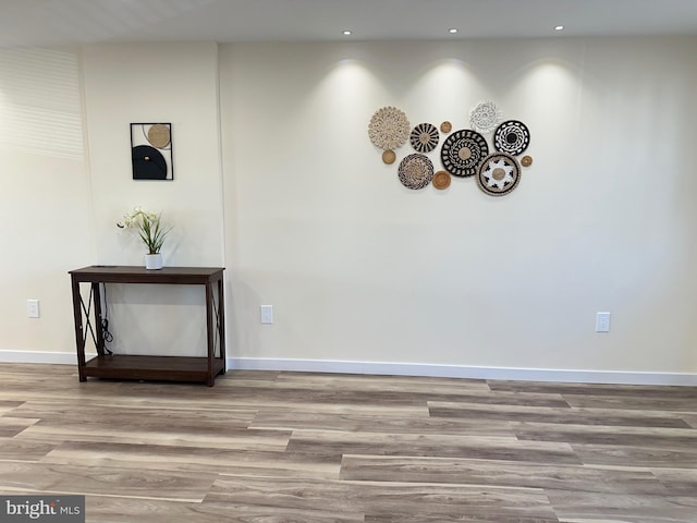 interior space featuring light hardwood / wood-style flooring