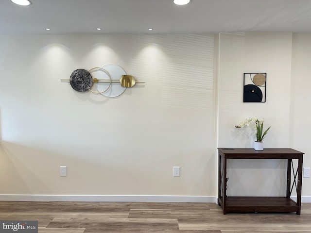 interior space with wood-type flooring