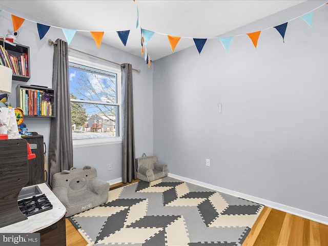 bedroom featuring light hardwood / wood-style floors